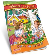 Carte de colorat - Hansel si Gretel