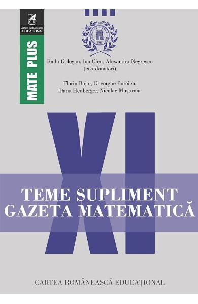 Teme supliment gazeta matemclasa a XI-a