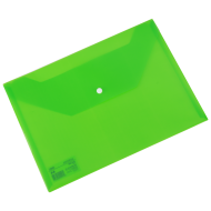 Mapa plastic cu buton a4 verde deli dlef10452