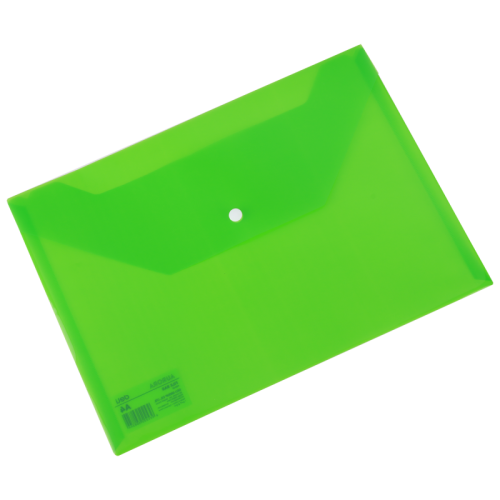 Mapa plastic cu buton a4 verde deli dlef10452