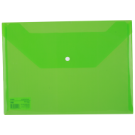 Mapa plastic cu buton a4 verde deli dlef10452