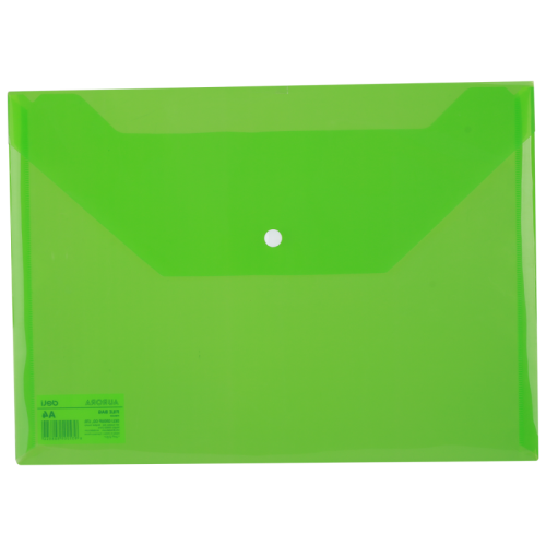 Mapa plastic cu buton a4 verde deli dlef10452