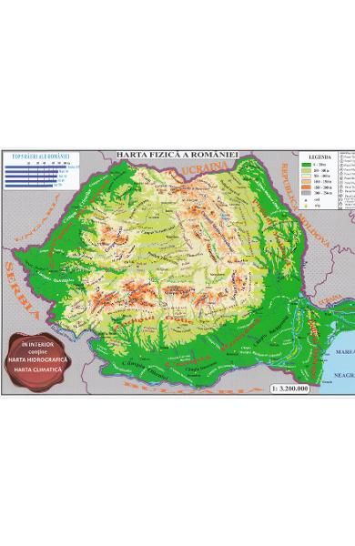 Harta pliata Romania