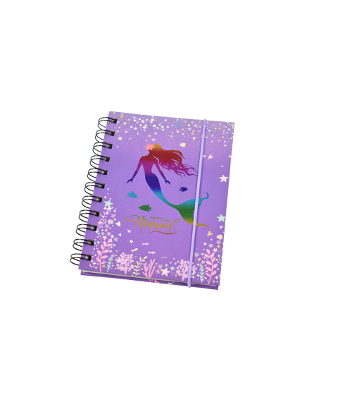 Agenda cu spirala mermaid 11x14cm 8117