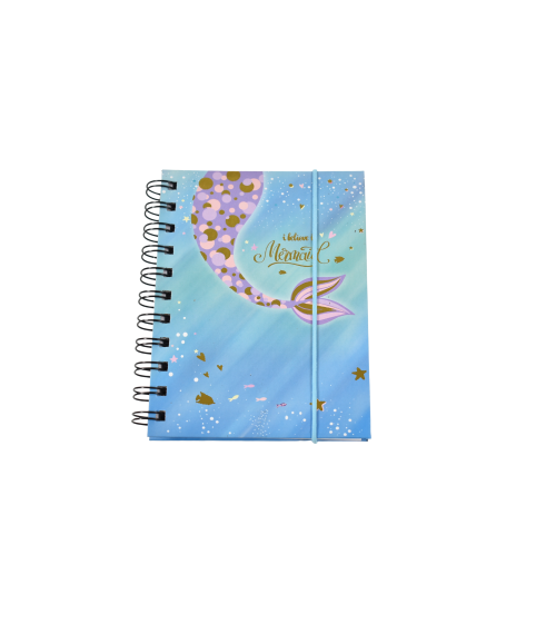 Agenda cu spirala mermaid 11x14cm 8117