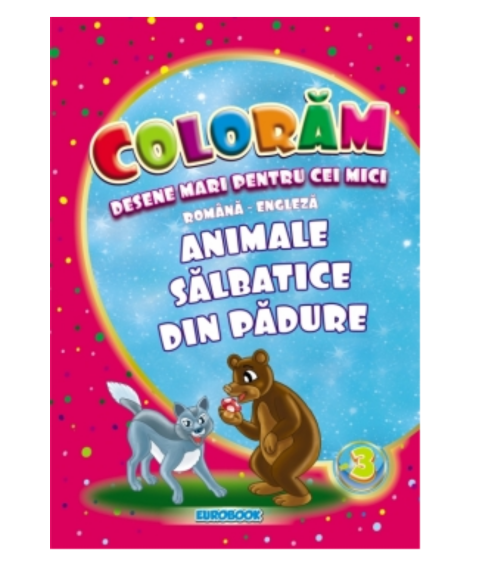 Desene animale salbatice padure colorat b5