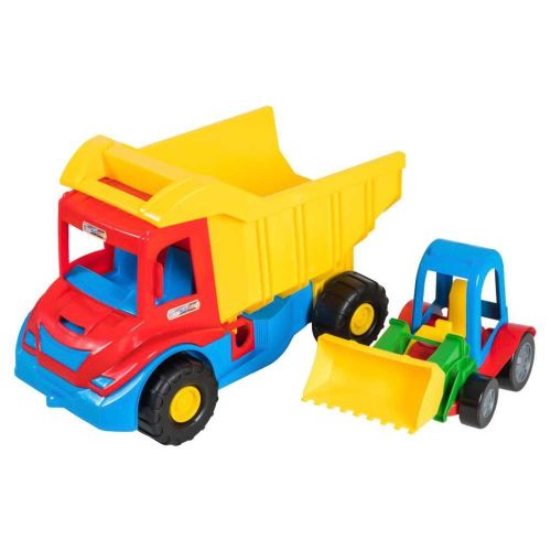 Camion + utilaj constructie, 38x20x25 cm - tigres 39219