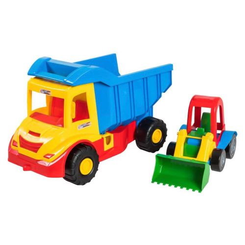 Camion + utilaj constructie, 38x20x25 cm - tigres 39219