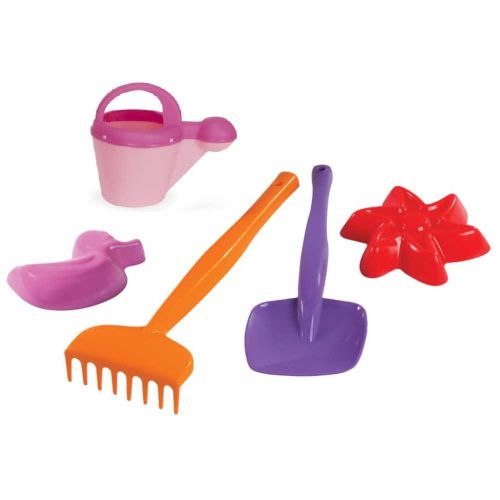 Set grebla si lopata + accesorii nisip, 13x14x32 cm - 39059