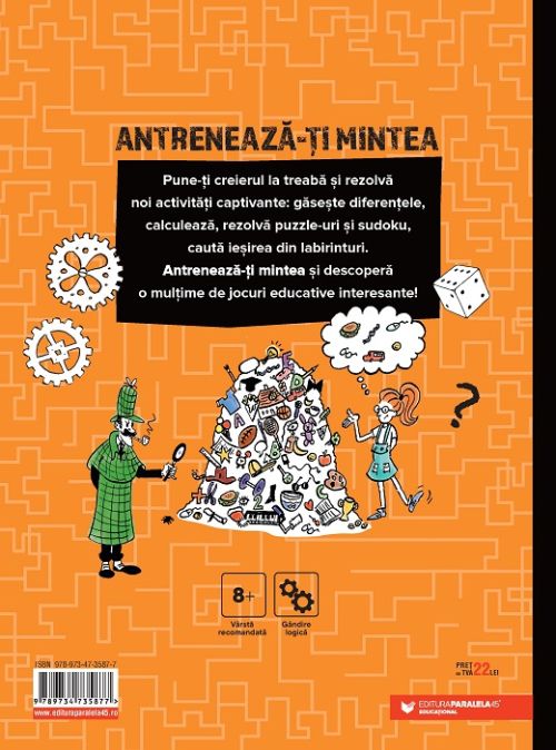 Antreneaza-ti mintea jocuri educative puzzle-uri 8ani+