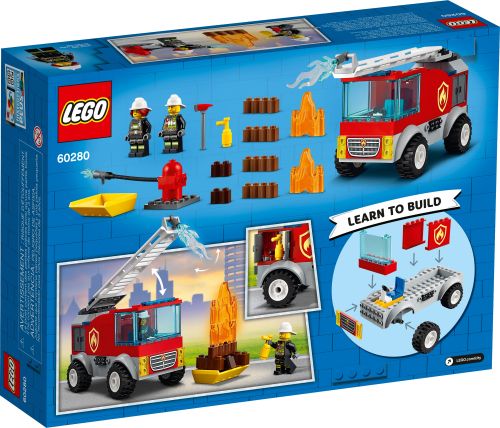 Lego city camion de pompieri cu scara 60280