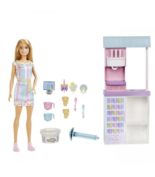 Barbie set de joaca magazinul de inghetata mthcn46