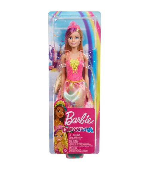 Barbie papusa printesa dreamtopia cu coron roz mtgjk12_gj13