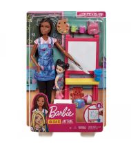Barbie cariere set mobilier cu papusa prof mtdhb63_gjm30