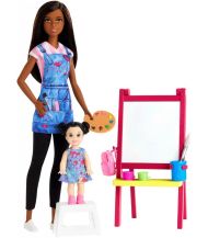 Barbie cariere set mobilier cu papusa prof mtdhb63_gjm30