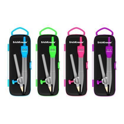 Compas metalic cu creion in etui plastic erich 45026