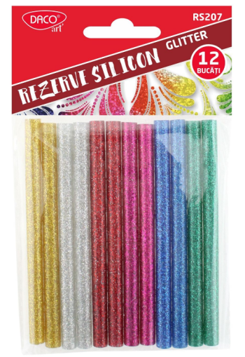 Rezerva silicon 7mm set 12 glitter rs207 daco