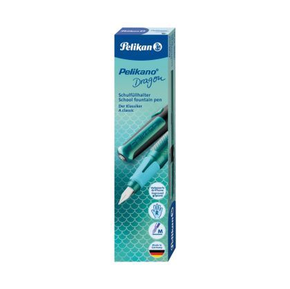 Stilou pelikano dragon turcoaz/negru m rez albs 817103