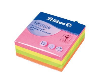 Bloc notite adeziv neon 76x76mm 320f 200287