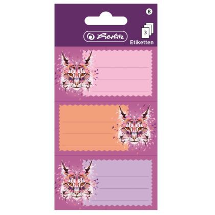 Etichete scolare wild animals lynx set 3x3 coli 50028221