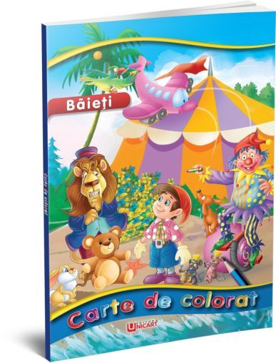 Carte de colorat- baieti