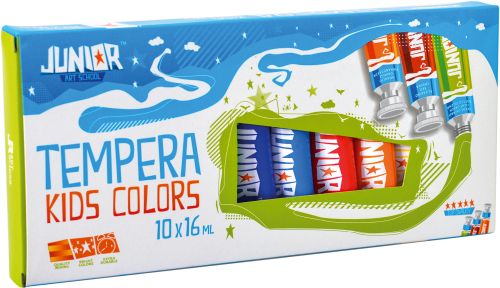 Tempera 10 culori Junior 16ml 132001