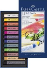 Creioane pastel soft 12 culori faber-castell fc128312