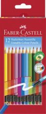 Creioane Colorate, 12 Culori, Cu Guma Eco, FC116612