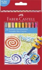 Creioane cerate retractabile 24 culori fc120004