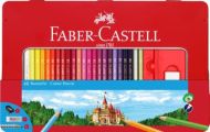 Creioane Colorate, 48 Culori + 4 Accesorii, Cutie Metalică, FB FC115888