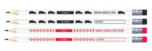 Creion negru cu radiera numele meu daco cg104               