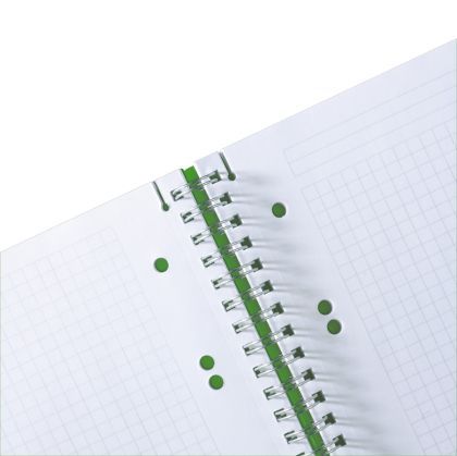 Caiet a5 80f spirala elastic perfo.Verde opac 11293784