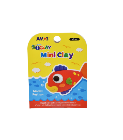 Plastilina amos 4/cut pvc mini peste 718