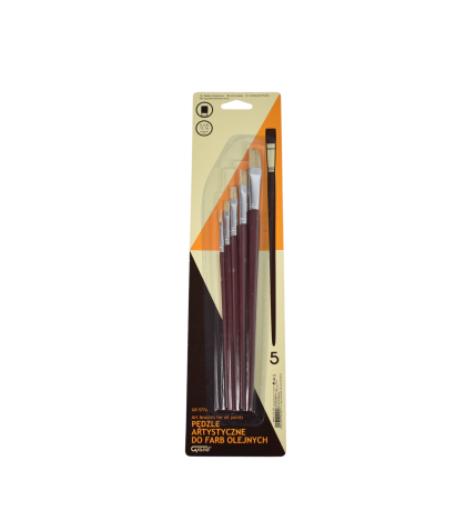 Pensula set de 5 buc varf lat grand 170-1422 ulei