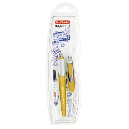 Stilou My.Pen, Penita M, Culoare Galben/Alb, Blister 50041251