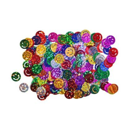 Accesorii craft - confetii smiley 15x15mm 14gr 137046