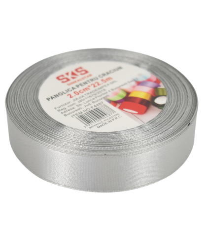 Panglica 2cmx22.5m gri deschis 66 f4487