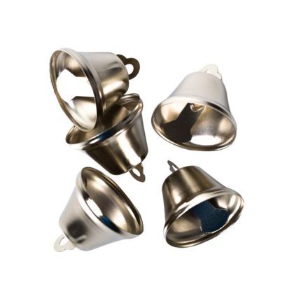 Accesorii craft - clopotei argintii 26mm 5/set 137704