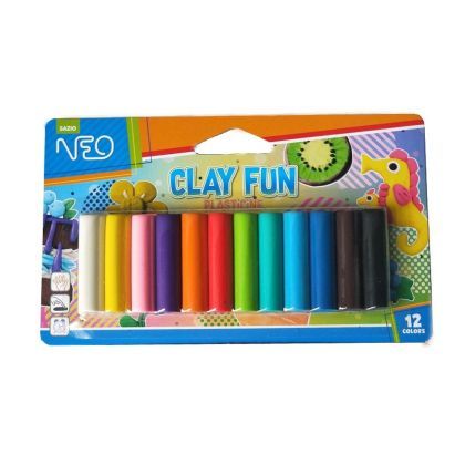 Plastilina 12 culori 100gr neo 115511