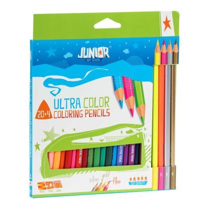 Creioane Color Junior Triunghiulare 20+4 /Set 130208