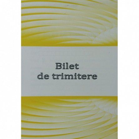 Bilet de trimitere gold color                               