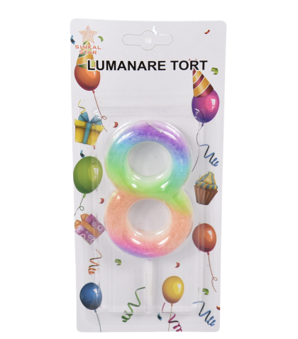 Lumanare aniversara l cifra 8 e2250