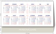 Calendar birou triptic 12file 213x110mm ego ca143239