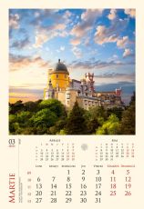 Calendar perete castele 13 file 330x480mm ca143258