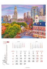 Calendar perete orasele lumii 13 file ca143234