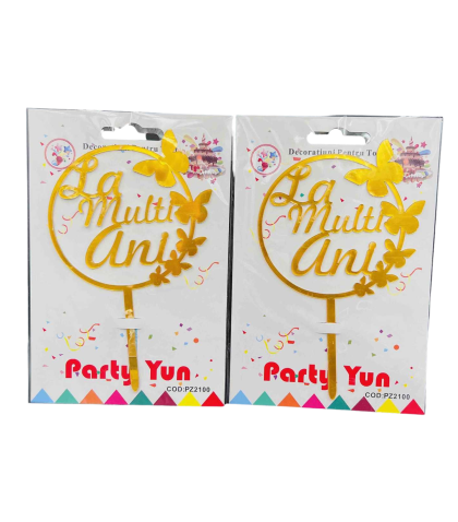 Decor pentru tort la multi ani pz2100