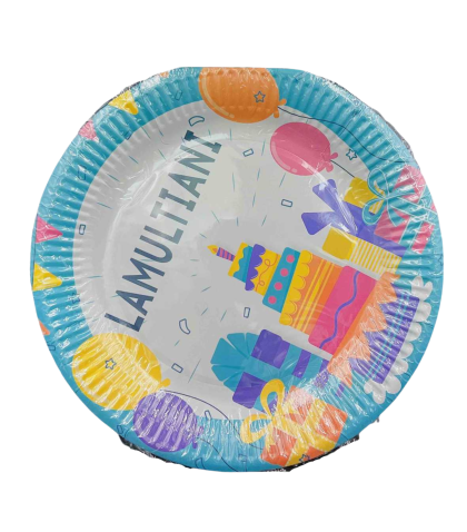 Farfurii party 23cm pz2118 8/set la multi ani