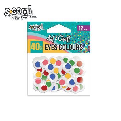 Accesorii craft-ochisori color 12mm 40buc/set sc2024