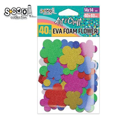 Accsorii craft-floricele spuma eva 40buc/set sc1973