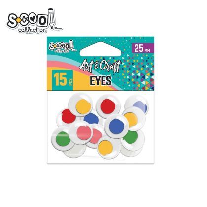 Accesorii craft-ochisori color 25mm 15buc/set sc2026